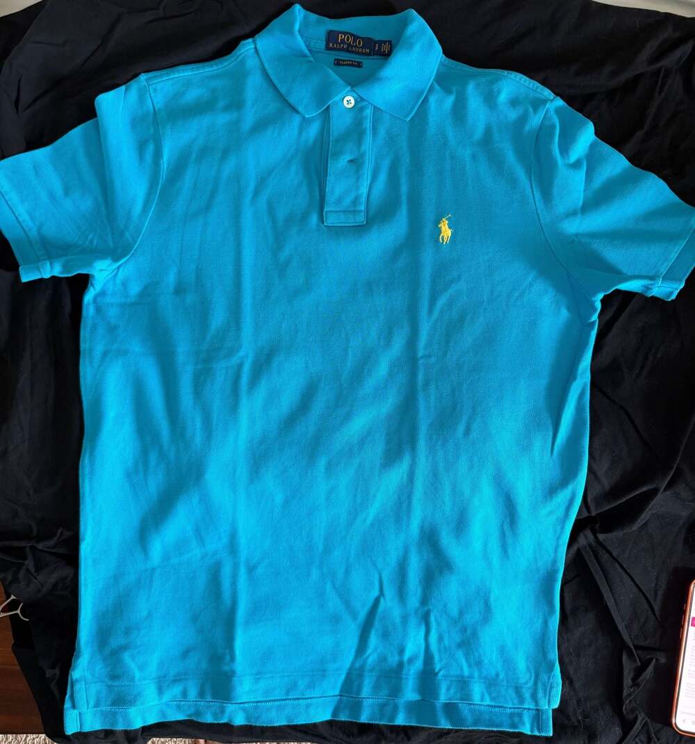 Polo Ralph Lauren Classic Fit Mesh Polo Shirt - Aqua Blue